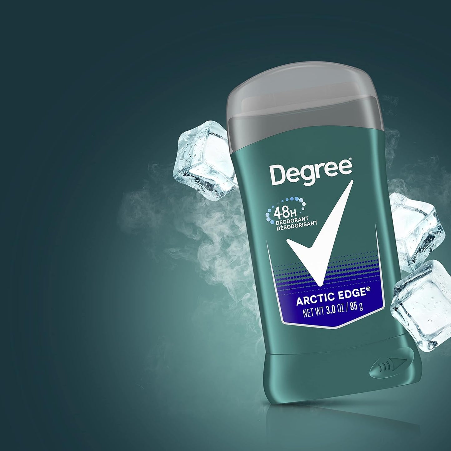 Degree Men Original Arctic Edge Deodorant 48-Hour Odor Protection Aluminum-Free Twin Pack for Sensitive Skin Daily Self-Care