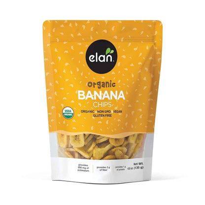 Elan Organic Banana Chips – Portable Road Trip Fuel for Travelers, No Refrigeration Needed