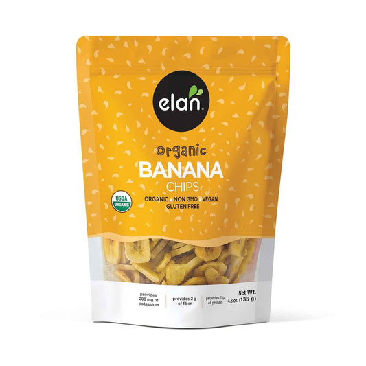 Elan Organic Banana Chips – Portable Road Trip Fuel for Travelers, No Refrigeration Needed