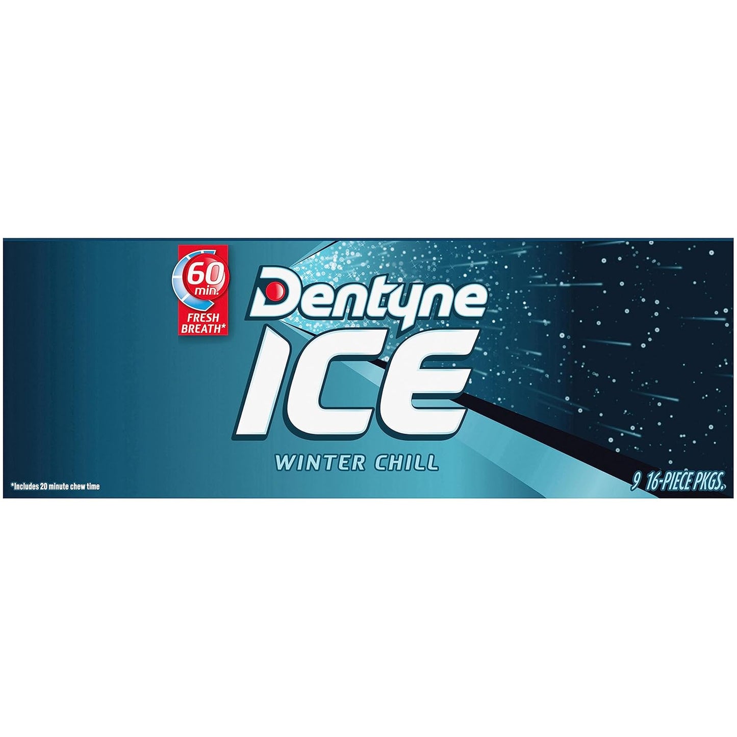 Dentyne Ice Winter Chill Sugar-Free Chewing Gum – Individually Wrapped Mints for Tailgates and Rest Stops