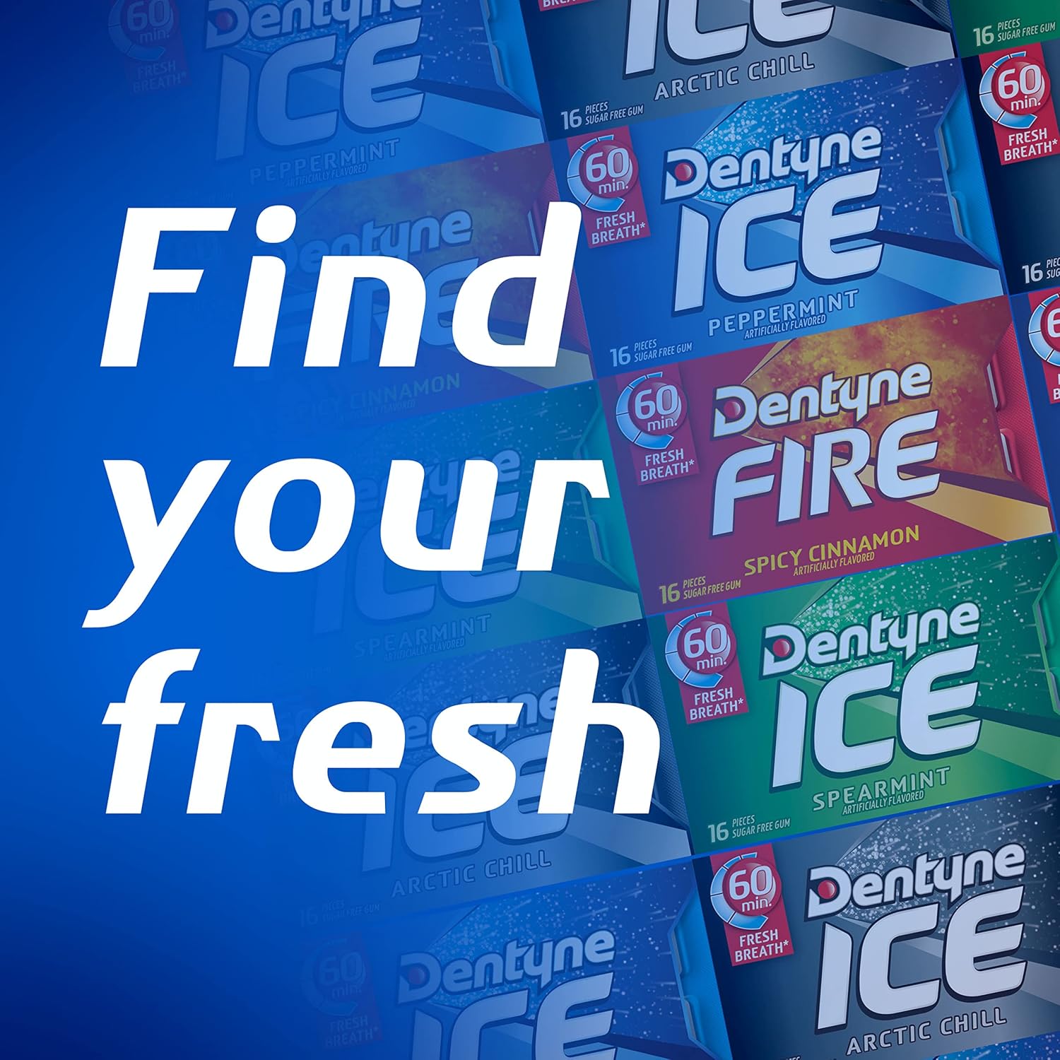 Dentyne Ice Winter Chill Sugar-Free Chewing Gum – Individually Wrapped Mints for Tailgates and Rest Stops