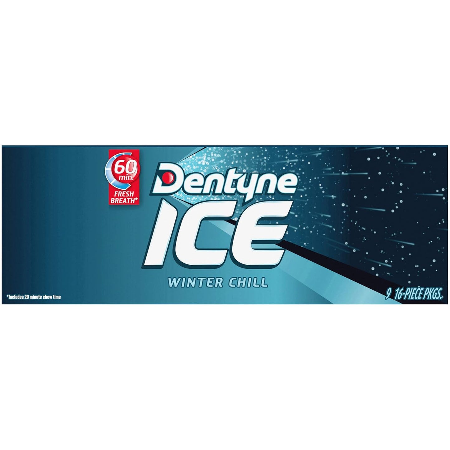 Dentyne Ice Winter Chill Sugar-Free Chewing Gum – Individually Wrapped Mints for Tailgates and Rest Stops