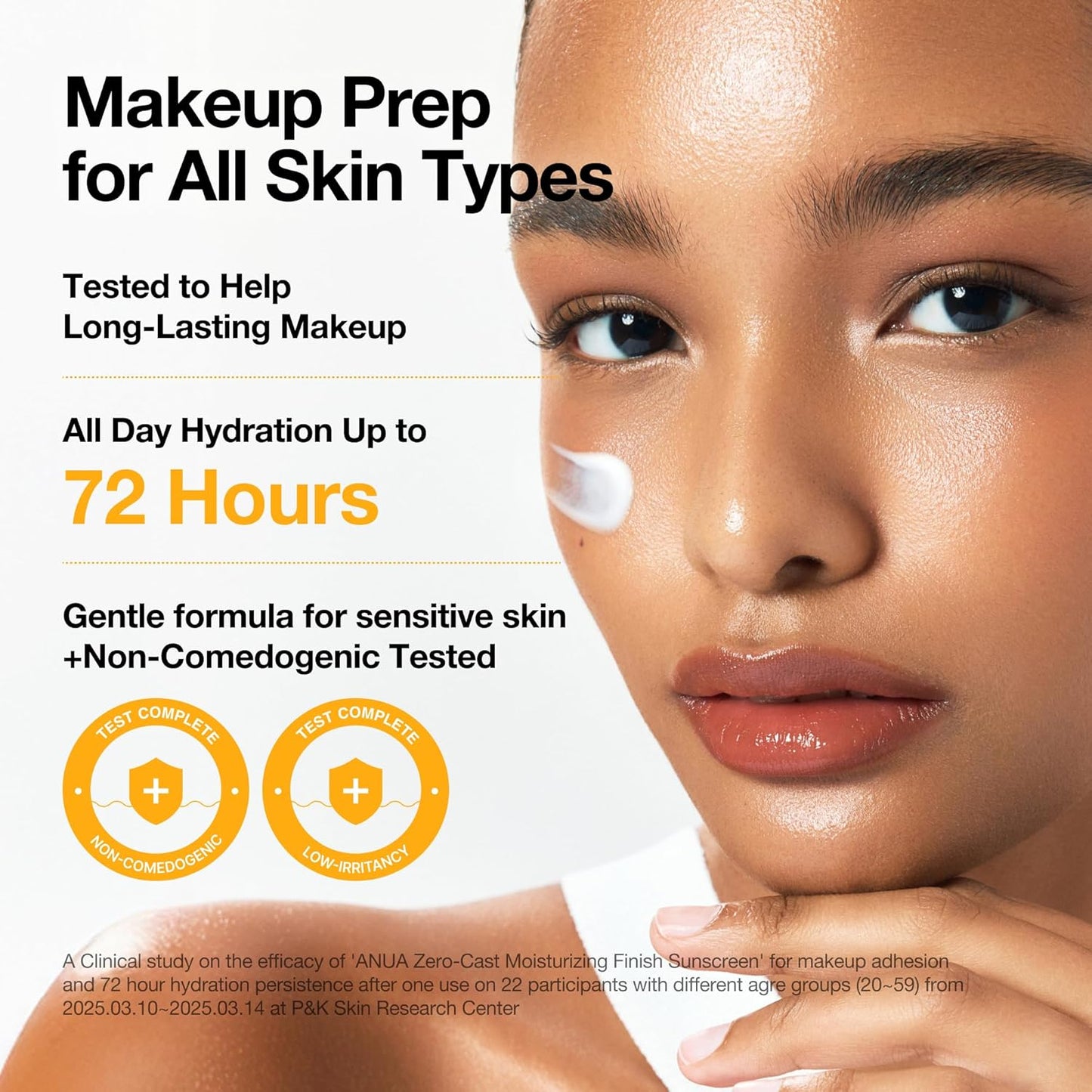 dermatologically tested and hypoallergenic for sensitive skin