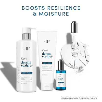 Dove DermaScalp Shampoo – Thoughtful Self-Care Gift for Women Battling Flakes, 16 oz