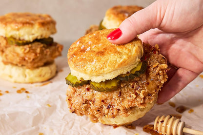 designed for versatile pairings including jam, gravy, fried chicken, or custom add-ins