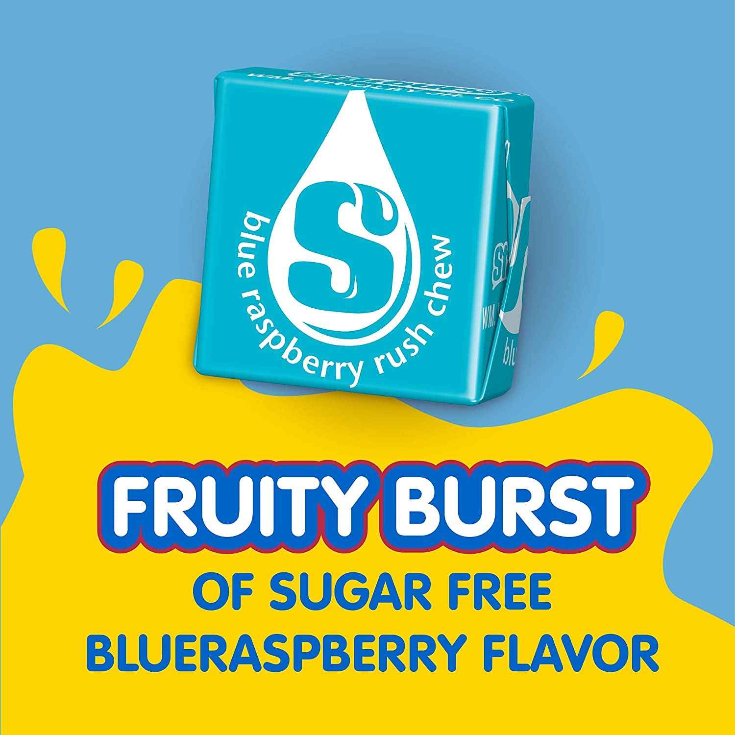 Starburst Blue Raspberry Singles To Go – Sugar-Free Drink Mix for Kids' Lunchboxes and After-School Snacks