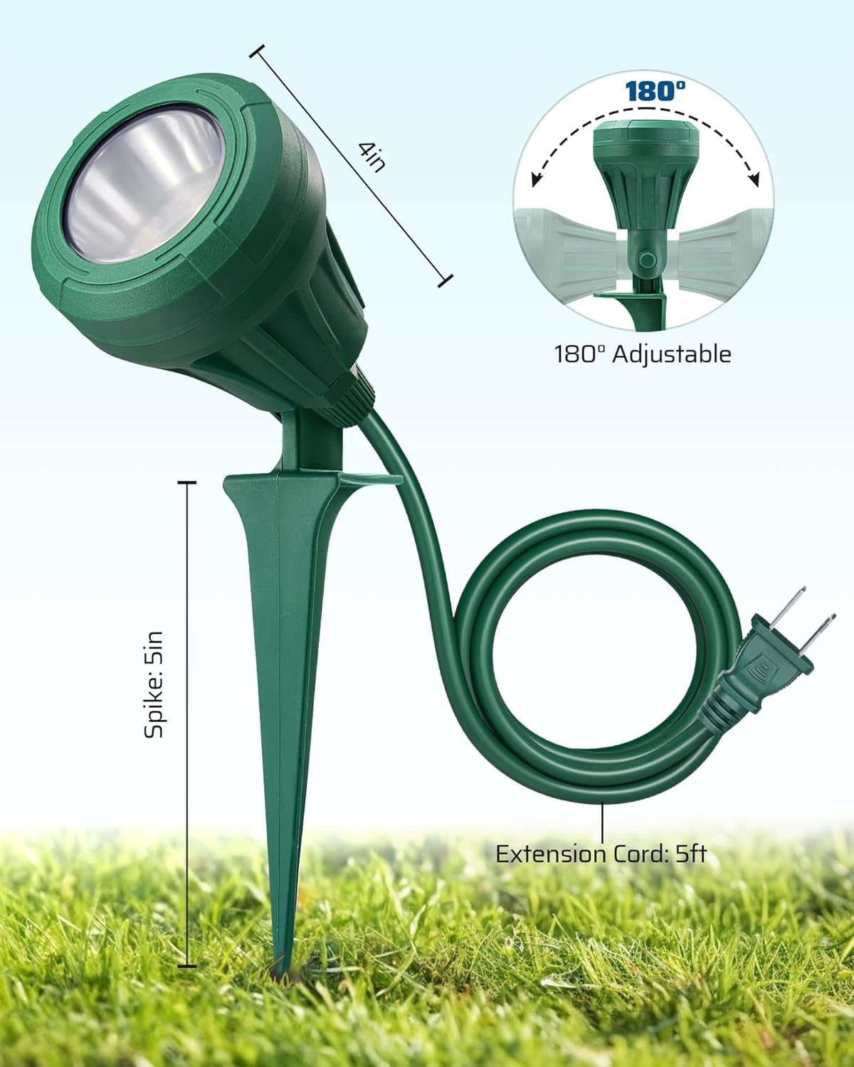 DEWENWILS 500LM LED Landscape Spot Light – Practical Birthday Gift for Mom, Dad, and DIY Home Improvement Enthusiasts