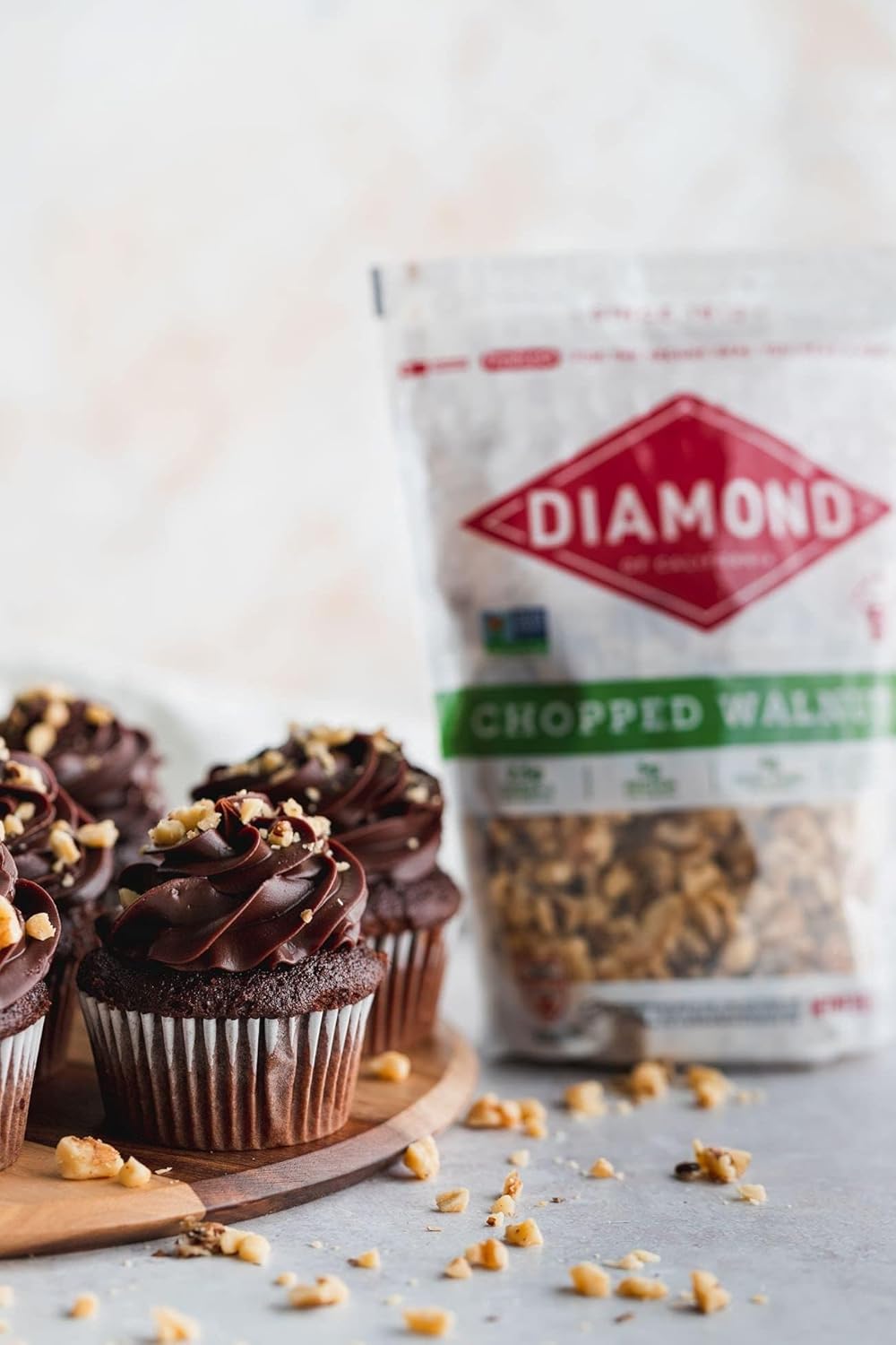 Diamond of California Chopped Walnuts – Raw Unsalted Omega-3 Boost for Oatmeal and Yogurt
