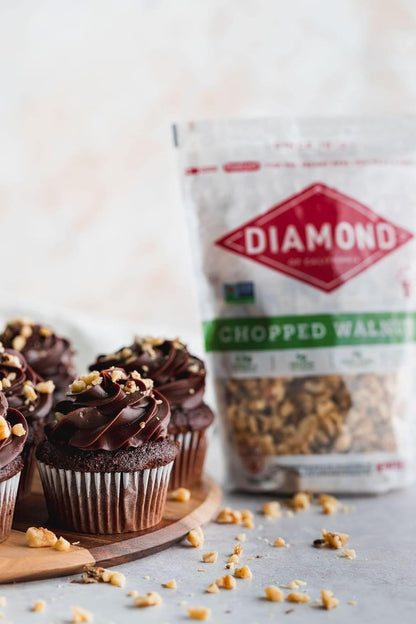 Diamond of California Chopped Walnuts – Raw Unsalted Omega-3 Boost for Oatmeal and Yogurt