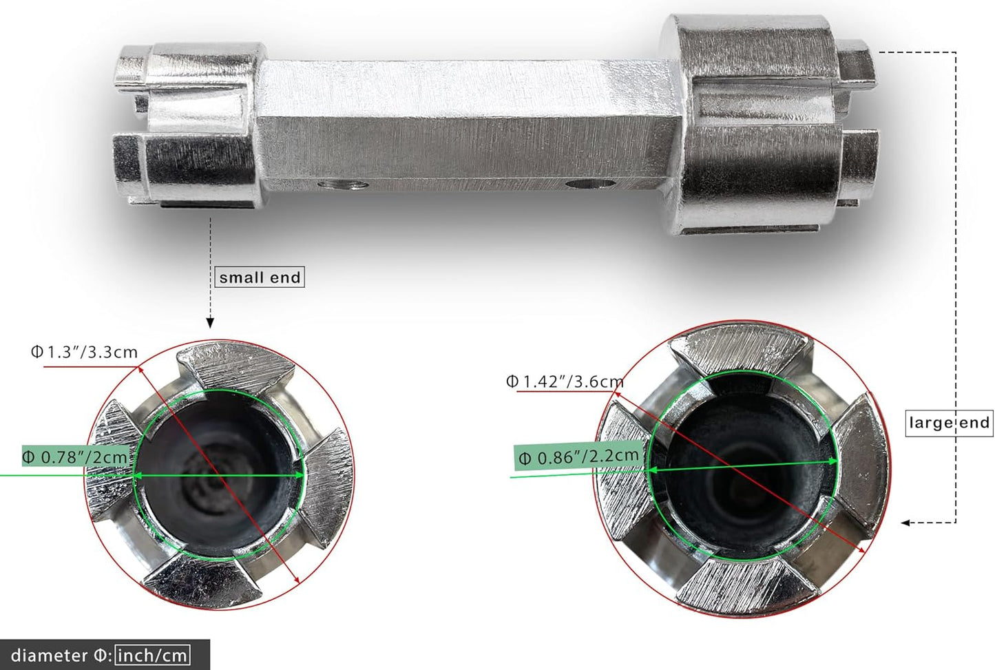 die-cast aluminum body for strength without excess weight