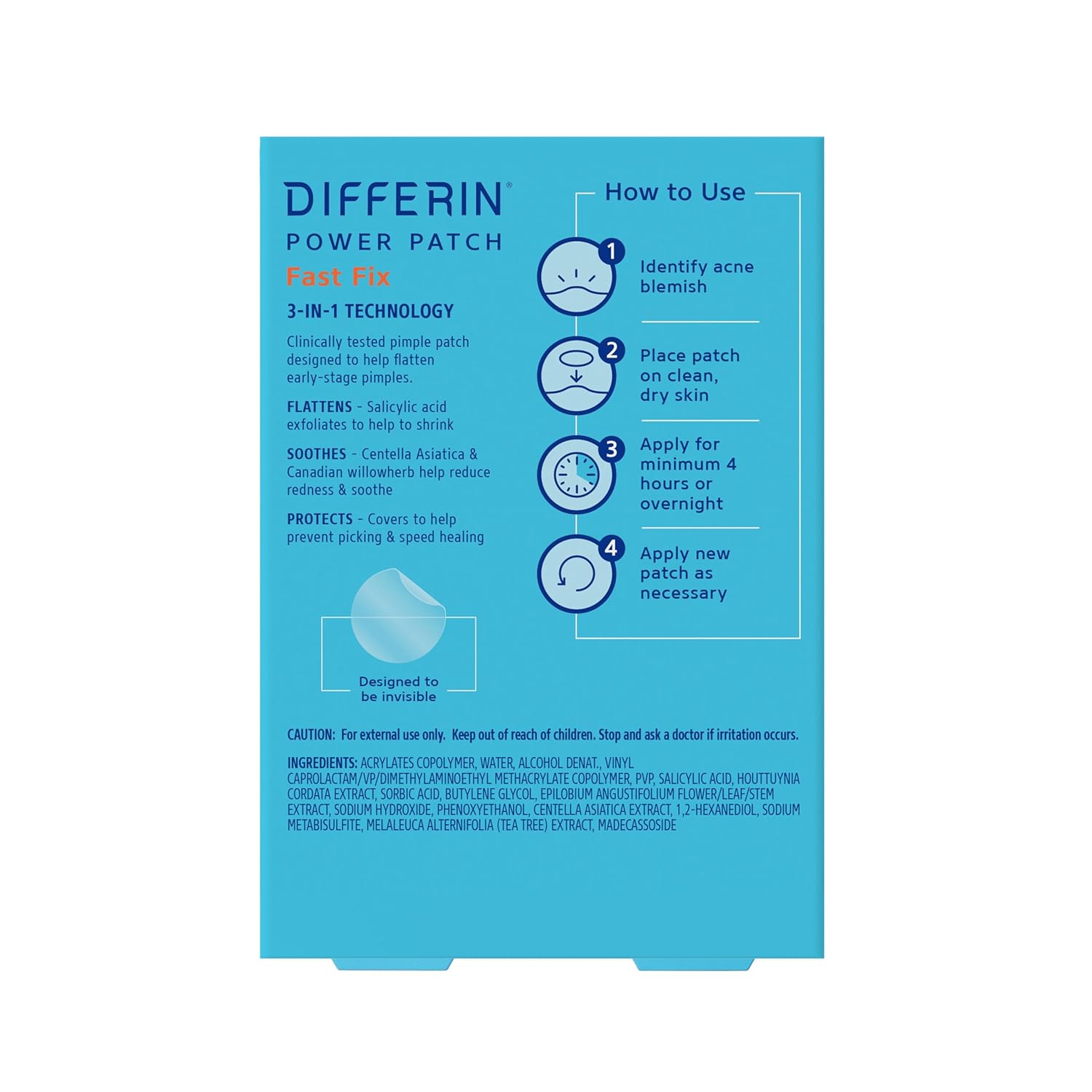 Differin Acne Patches – Clean, Invisible Design for Intentional Skincare Routines