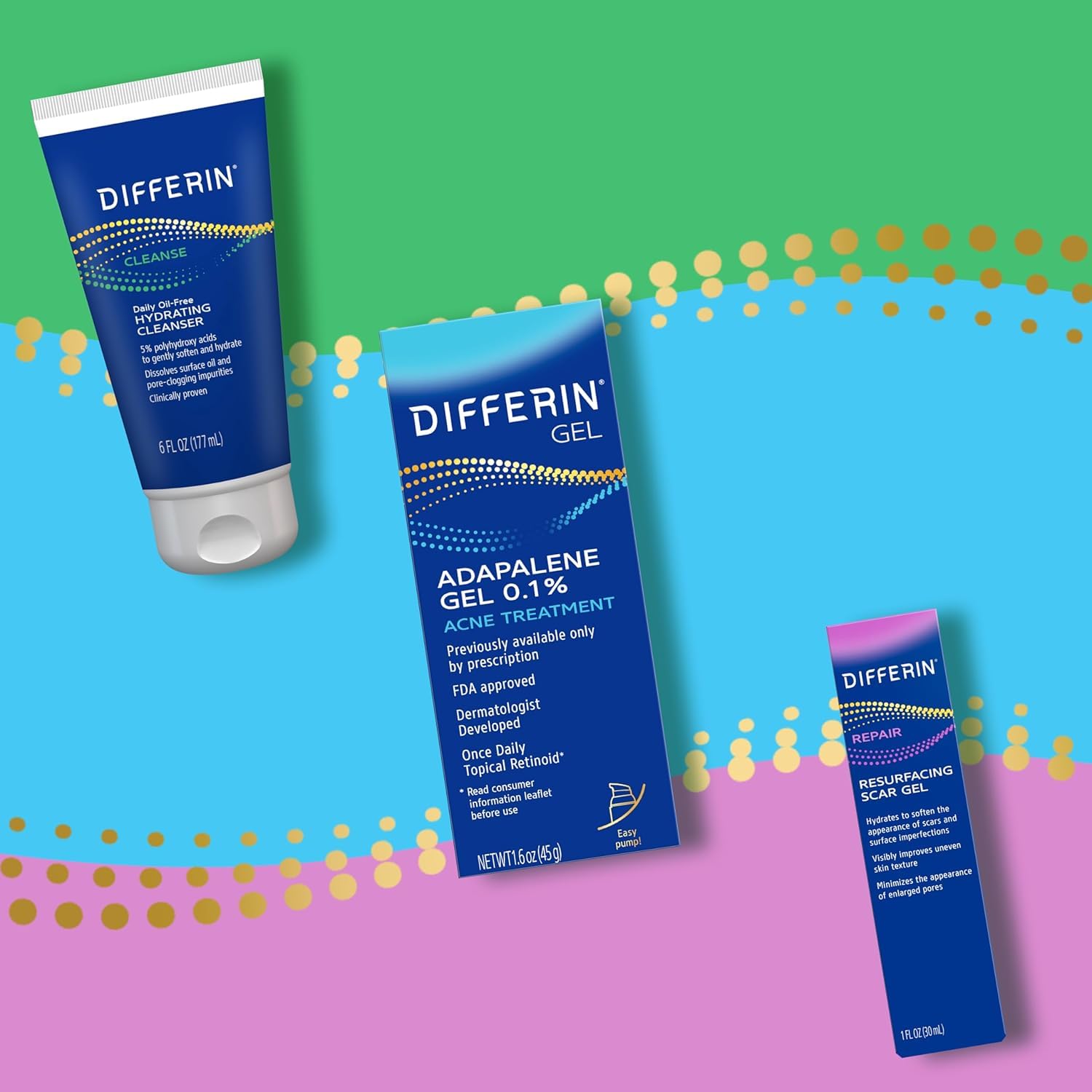 Differin Acne Scar Spot Treatment – Nightly Wind-Down Ritual for Sensitive, Acne-Prone Skin, 1 Oz