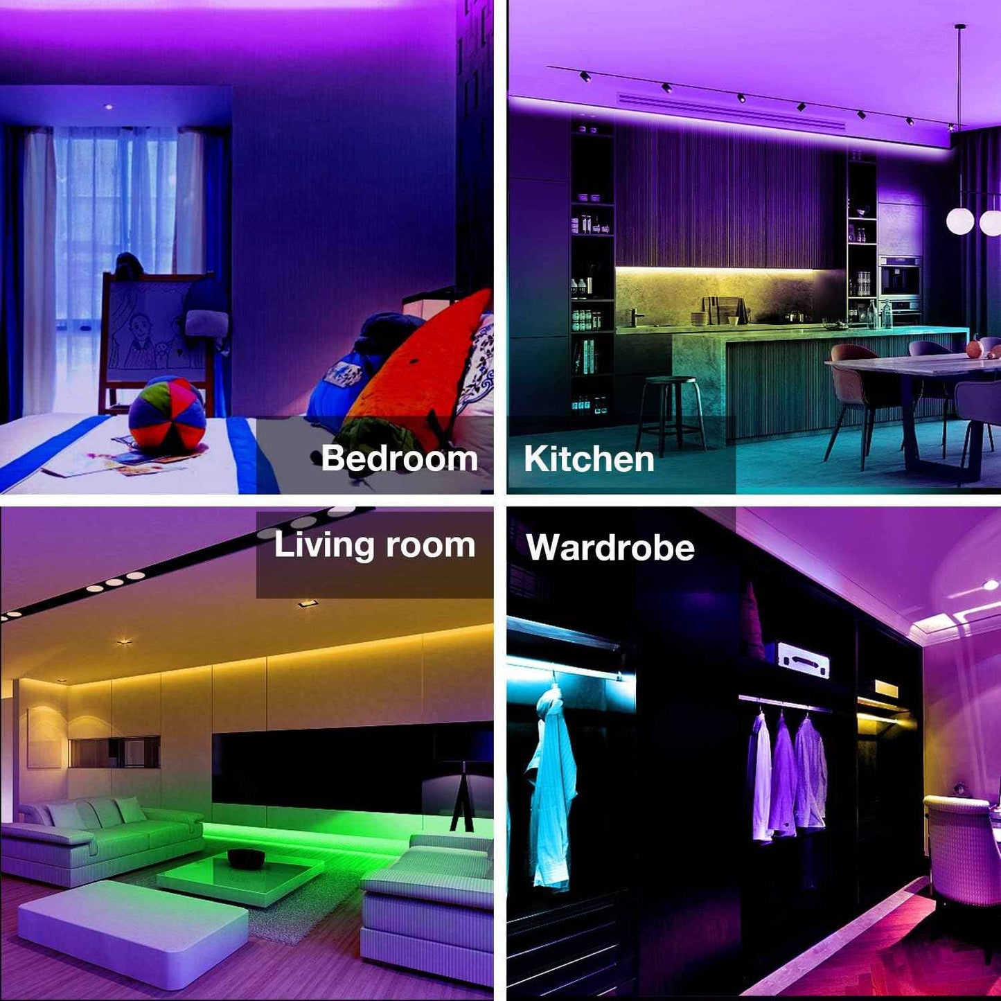 DAYBETTER LED Strip Lights 20ft, Affordable Housewarming Gift for Her with Remote and 20 Color Options