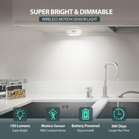 dimmable led output ranging from 20 to 150 lumens at 6000k clean white or 3000k warm white