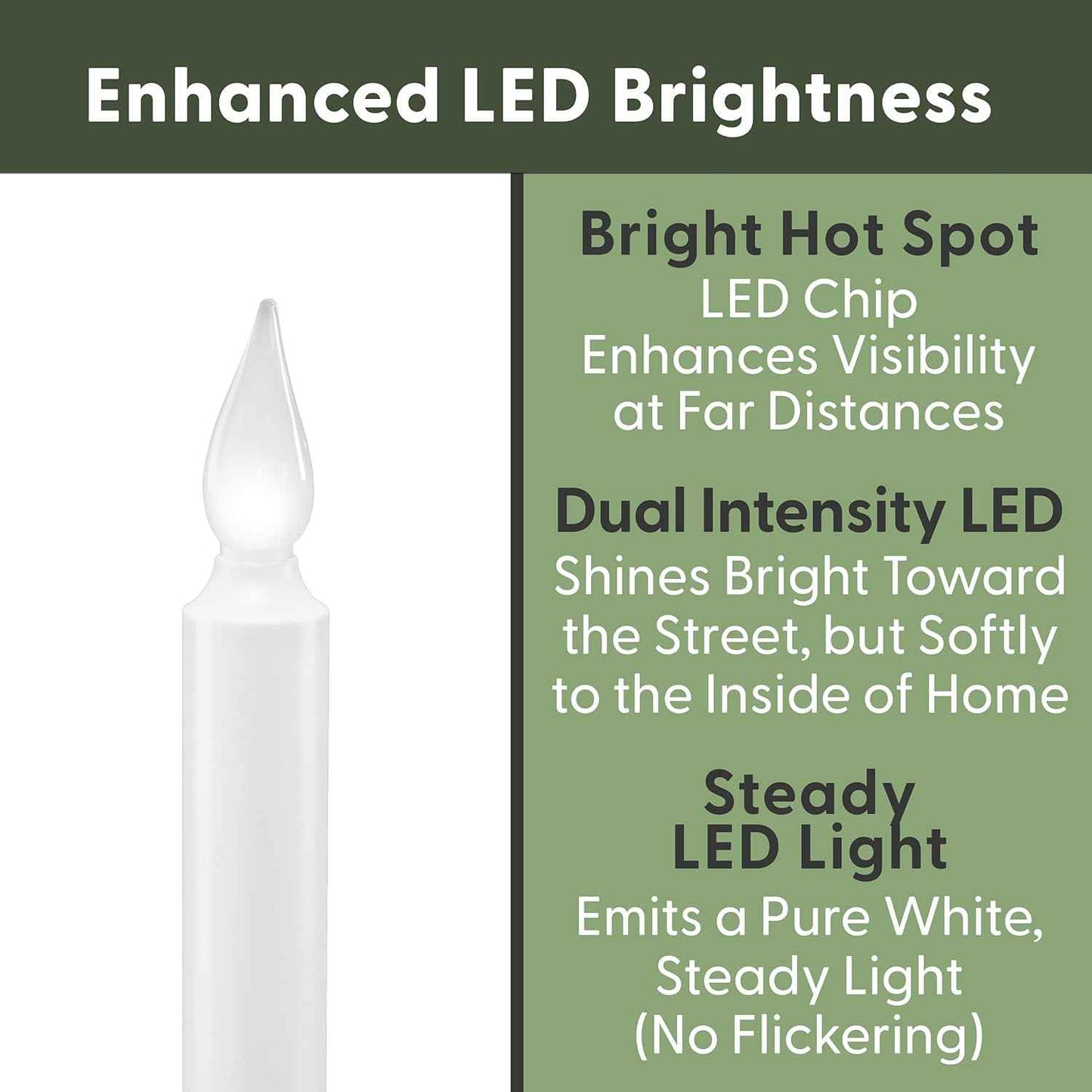 612 Vermont LED Window Candle Pewter Pack – Thoughtful Housewarming Gift for Her First Apartment