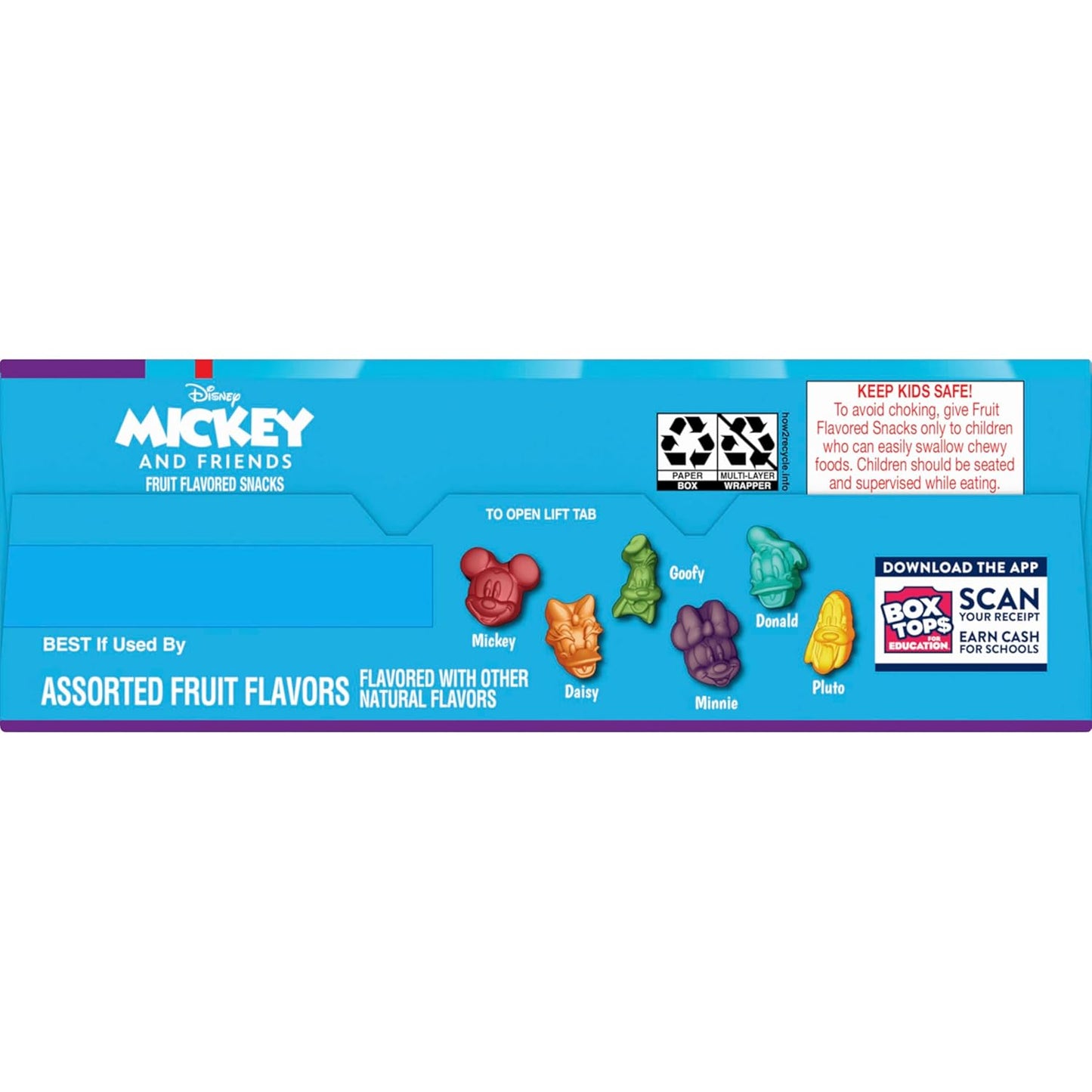 Disney Mickey and Friends Fruit Flavored Snacks, 22 Ct Guilt Free Lunchbox Snack for Health Conscious Parents