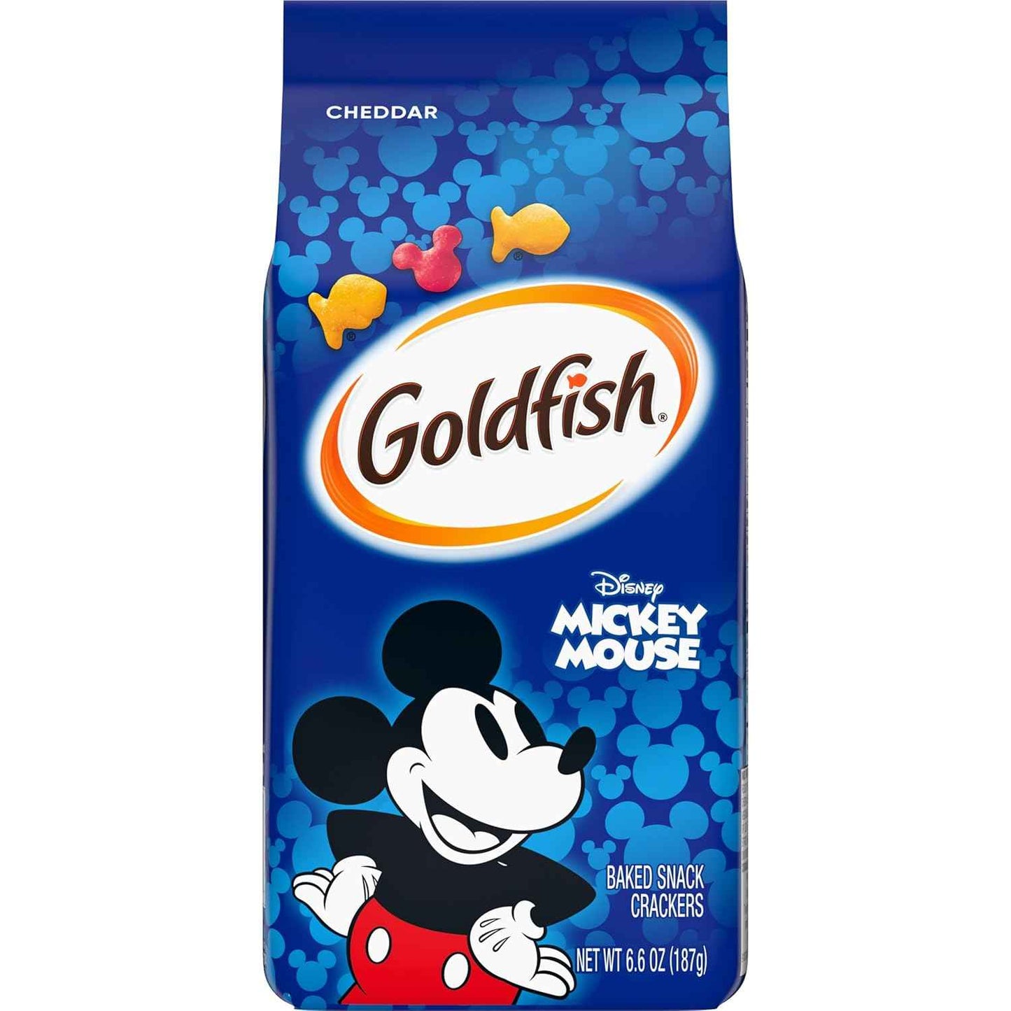 Goldfish Disney Mickey Mouse Cheddar Crackers Baked Never Fried Snack for Kids, 6.6 oz Pepperidge Farm