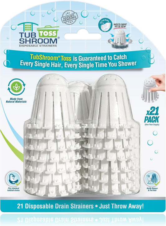 disposable single-use degradable mesh strainer that dissolves in landfill