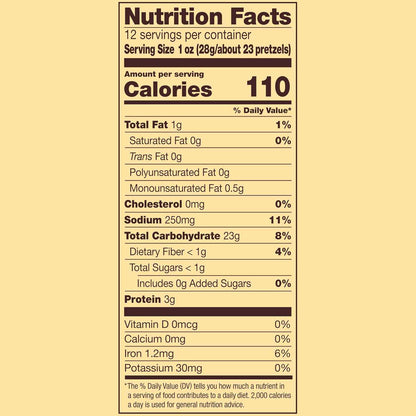 Snyder's of Hanover Butter Snaps Pretzels – Guilt-Free Low-Fat Office Snack, No Artificial Flavors 3-Pack