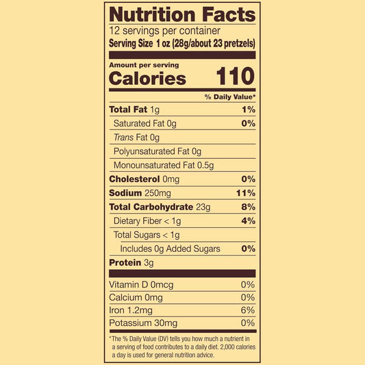 Snyder's of Hanover Butter Snaps Pretzels – Guilt-Free Low-Fat Office Snack, No Artificial Flavors 3-Pack