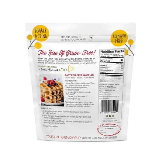 Otto's Naturals Grain-Free Baking Powder – Allergen-Conscious Leavening for Safer Family Baking