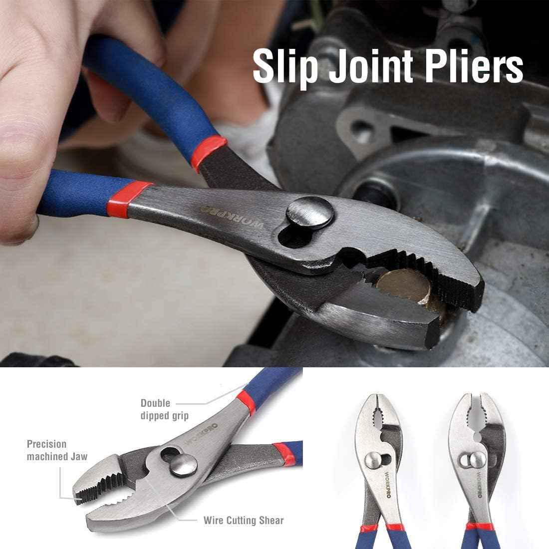 WORKPRO 6-Piece Pliers and Wrench Set – Efficient DIY Tool Kit for Furniture Assembly and Home Projects