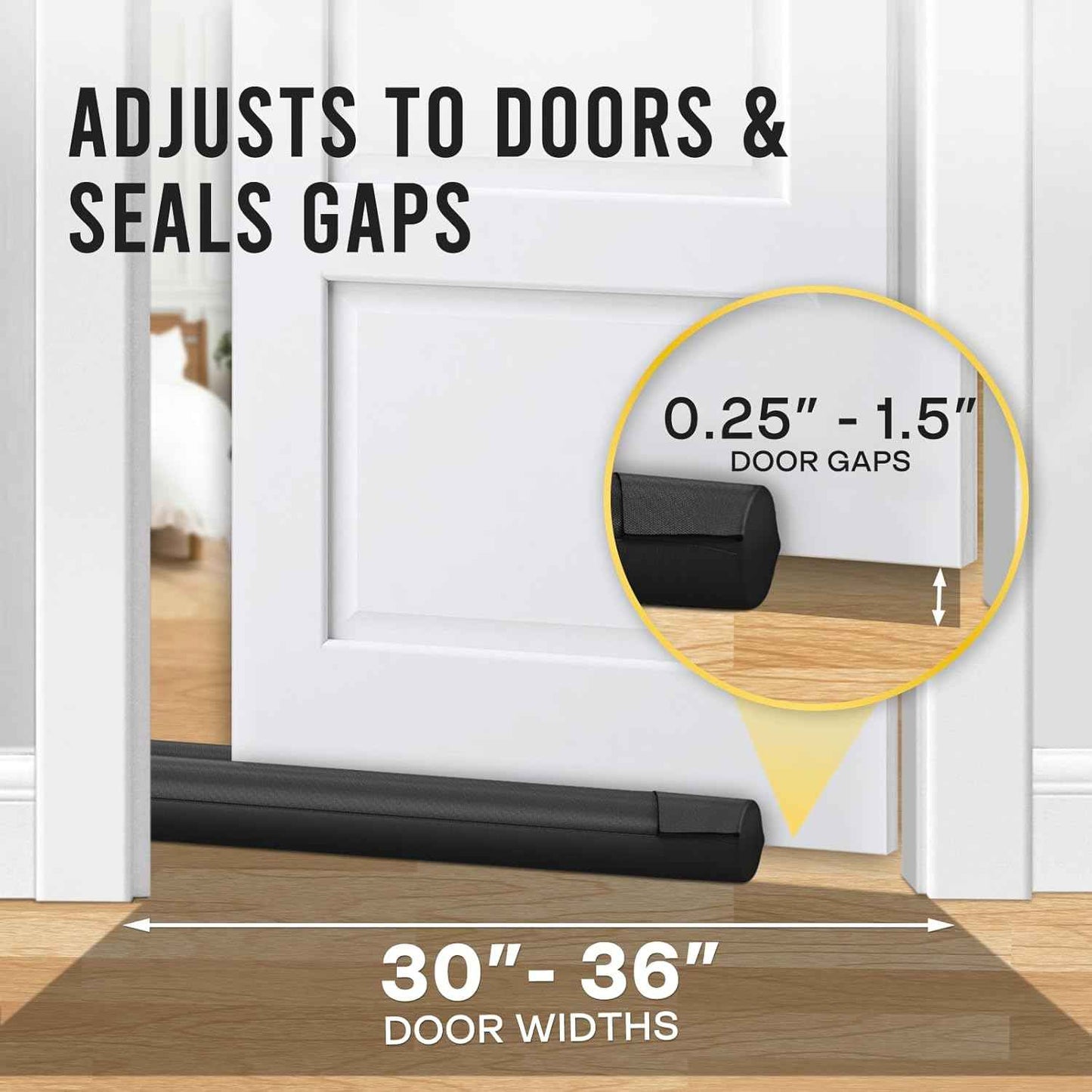 Comfyanno Under Door Draft Stopper – Stylish Interior Door Weather Seal for Drafty Front Entry Decor