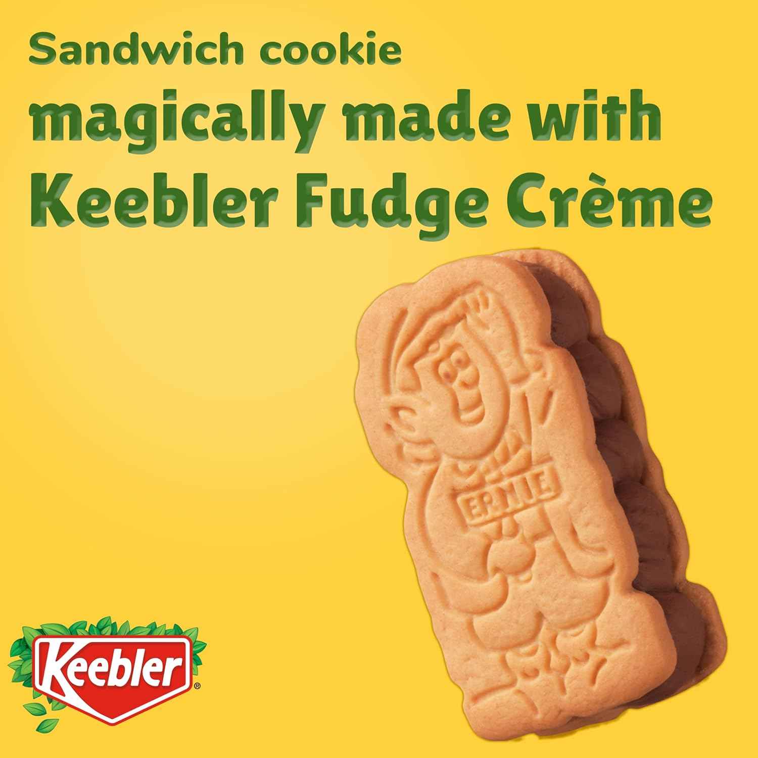 Keebler E.L. Fudge Double Stuffed Elfwich Cookies – Lunchbox Snack Pack for Kids' School Lunches, 16.9 oz Family Size