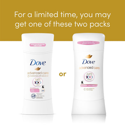 Dove Advanced Care Antiperspirant Stick Sheer Fresh 4 Pack Post-Shave Underarm Care for Women’s Self-Care Bath Routine