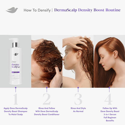 Dove Derma Scalp Density Boost Shampoo – Clean Beauty Staple for Simple Hair Routines, Fragranced 16 oz