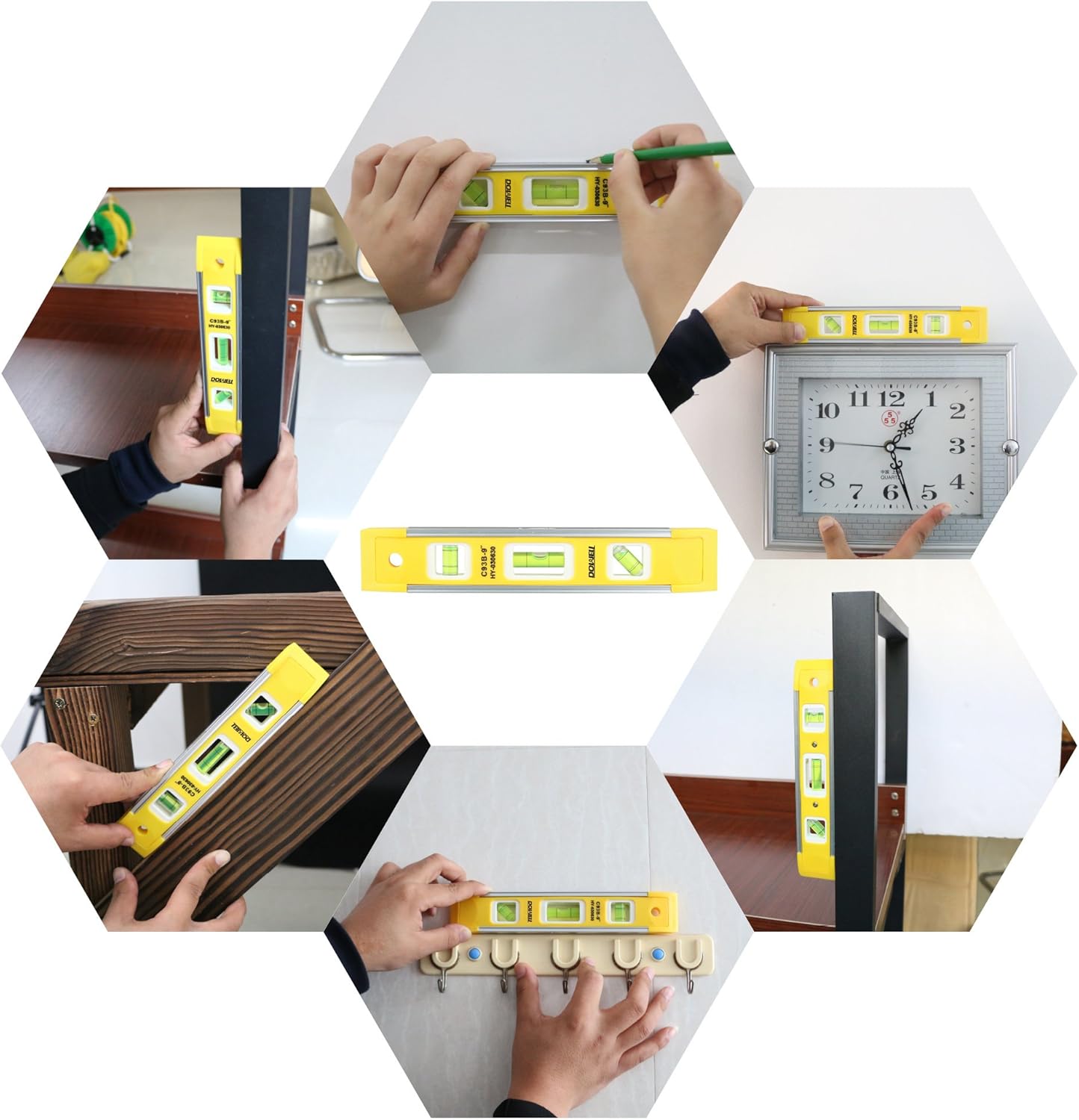 DOWELL Pocket Box Level Magnetic – Straight Lines for Gallery Walls, Hallways, and Bedside Art