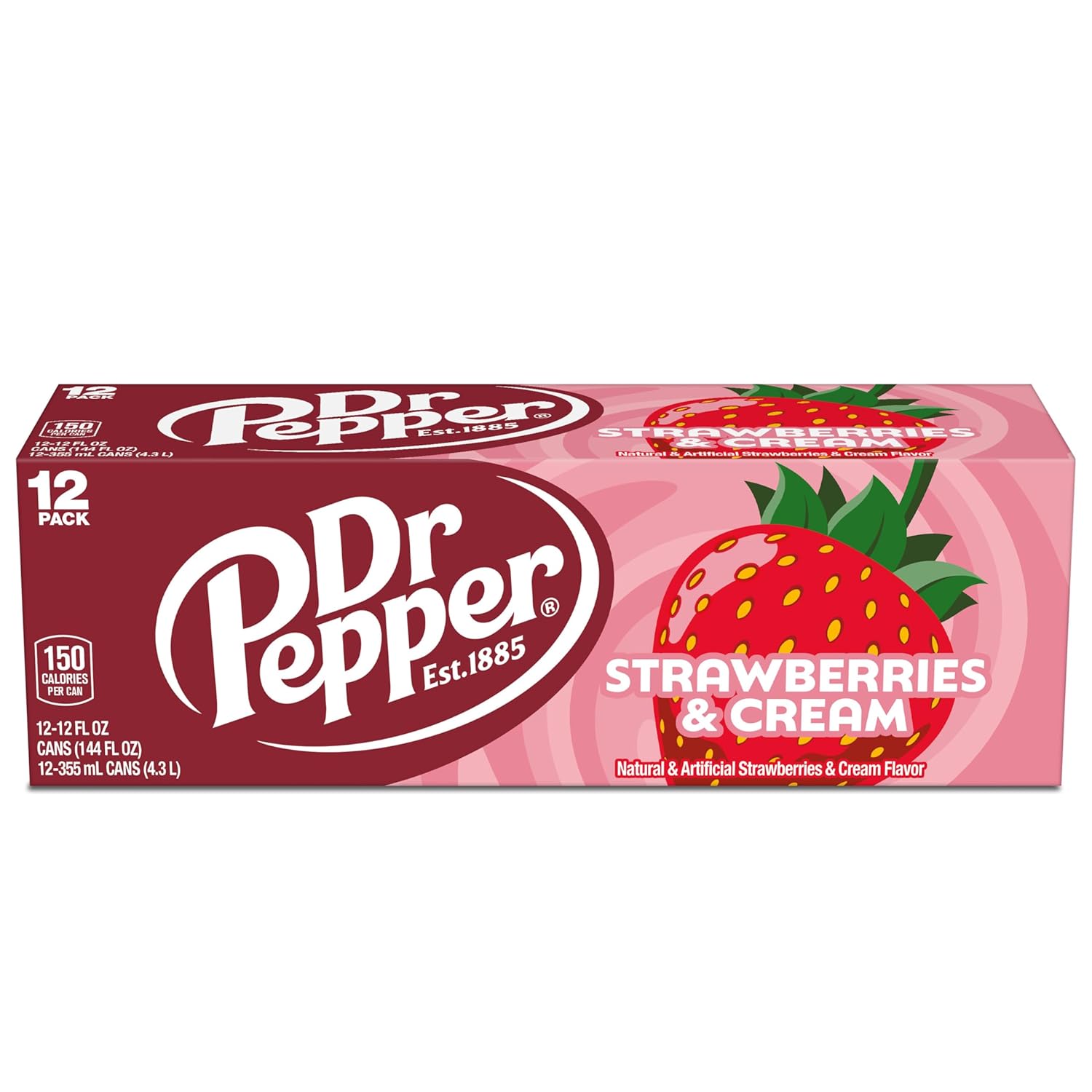 Dr Pepper Cream Soda Cans 12-Pack – Kid-Approved Treat for Family Dinners, Birthday Parties, and Movie Nights