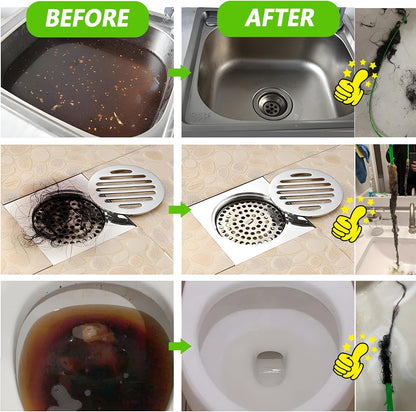 Drain Clog Remover - Child and Pet-Safe Hair Catcher and Drain Opener for Tubs, Sinks, and Showers