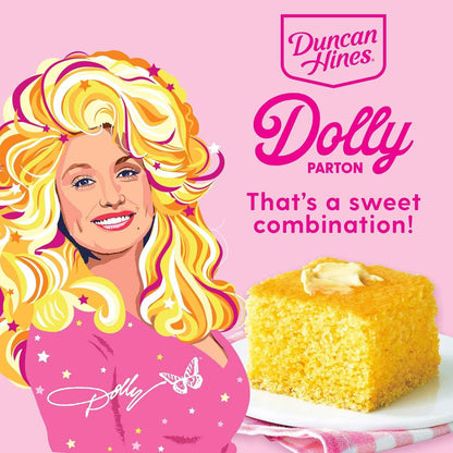Duncan Hines Dolly Parton Cornbread & Muffin Mix, 16 oz – Potluck Side Dish for Backyard BBQs