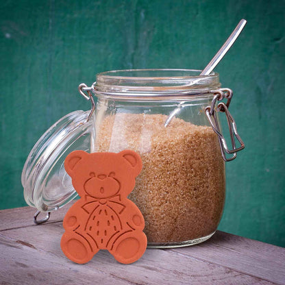 Brown Sugar Bear – Food-Safe Reusable Clay Sugar Saver, No Chemicals or Additives