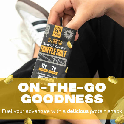 Where You Bean Edamame Snack – Road Trip Companion in Travel-Friendly 0.9 oz Packs