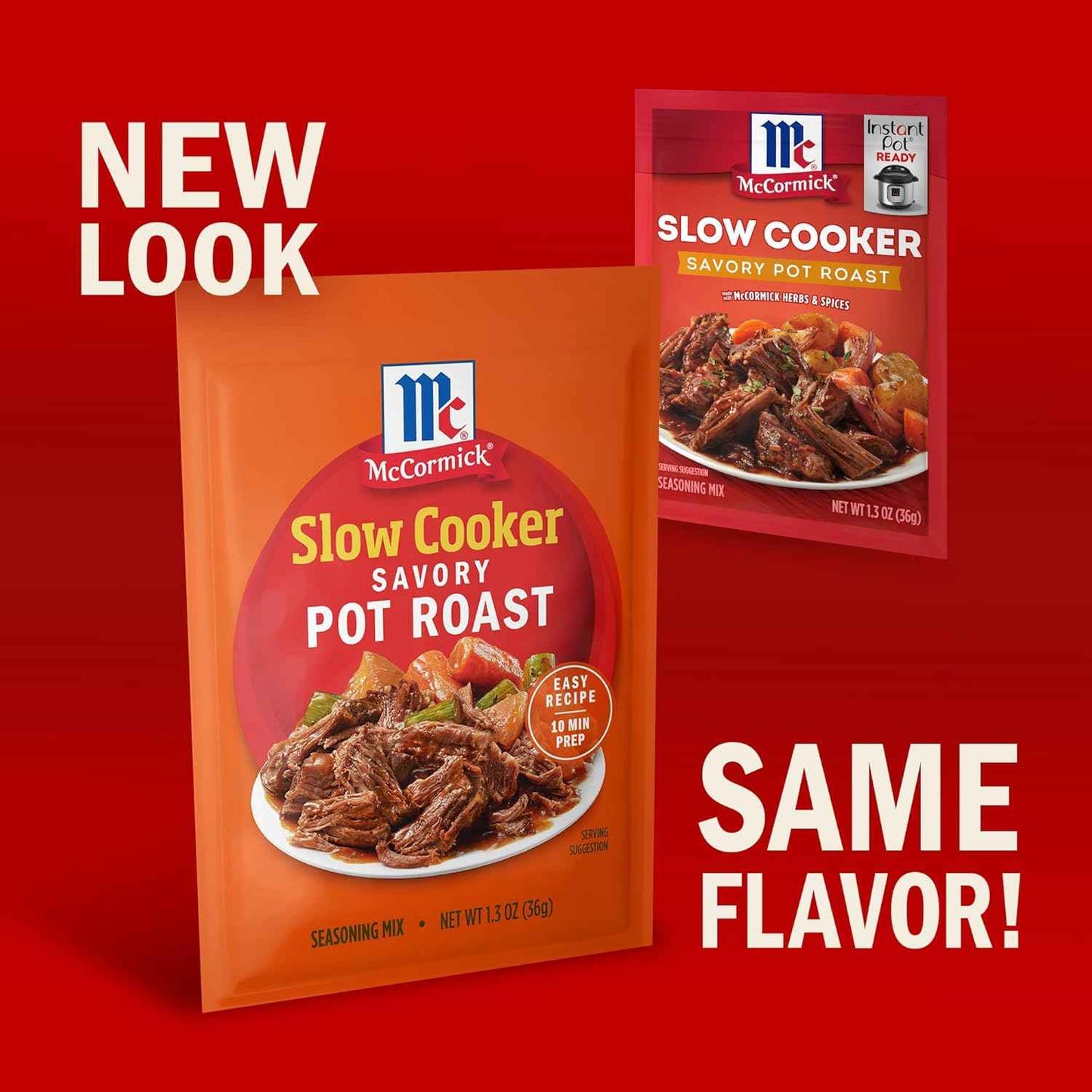 McCormick Slow Cooker Savory Pot Roast Seasoning – 10-Minute Active Prep for Hands-Off Weeknight Cooking