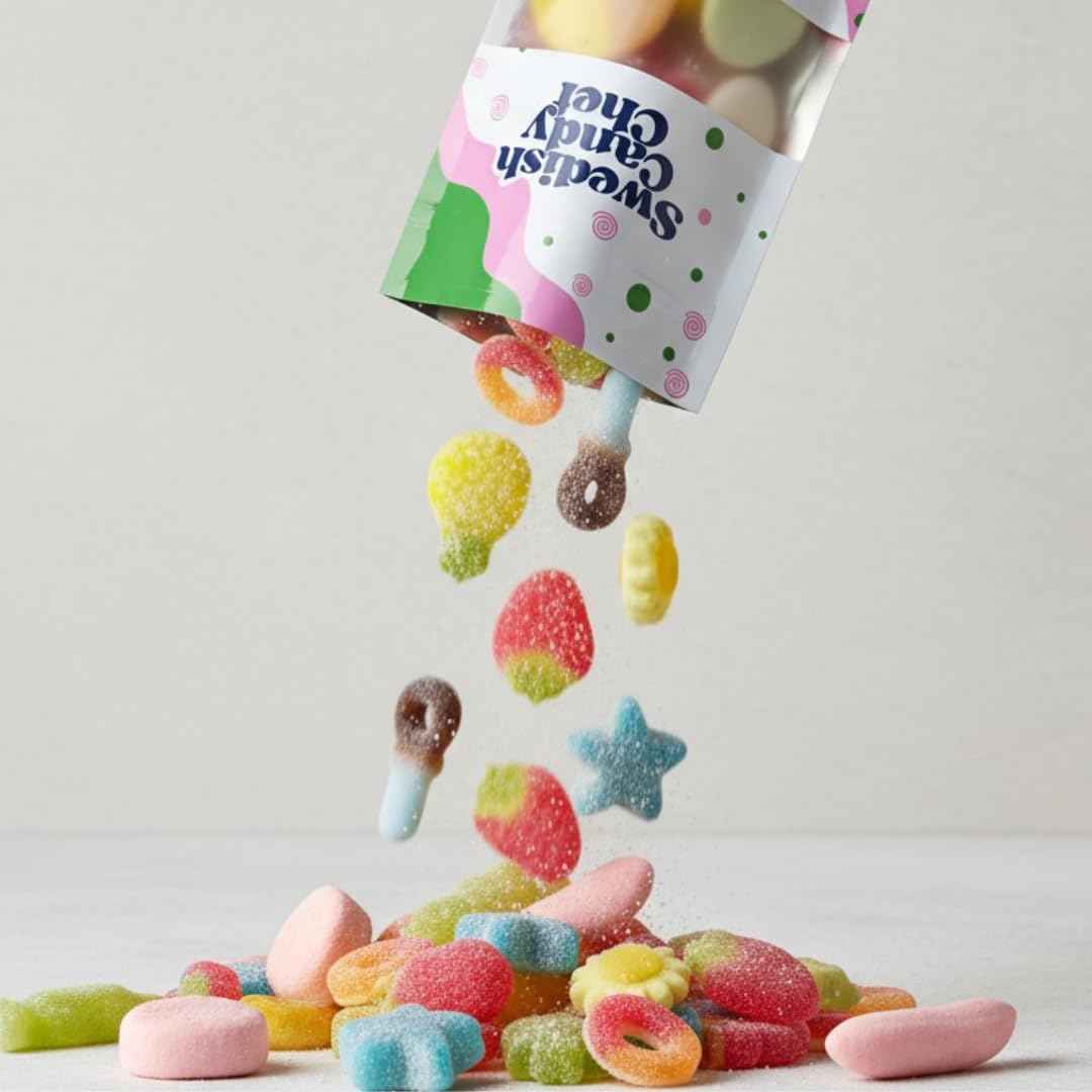 Swedish Candy Chef Lagom Mix - Unique Swedish Candy Gift for Her, Imported Variety Sampler for Birthdays and Anniversaries 5oz