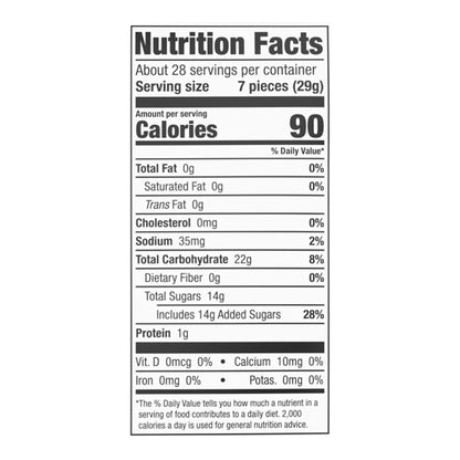 dual-flavor gummy worms: cherry-lemon, strawberry-grape, orange-lime in original