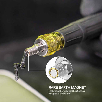 Klein Tools 32600P Mini Precision Screwdriver for IT Repair Technicians, 13-in-1 Magnetic Driver for Datacenter and Bench Work
