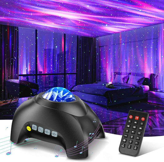 Lunartek Aurora Night Light – Stress Relief Mood Lamp with Rivulet and Forest Sounds for Anxiety-Free Evenings