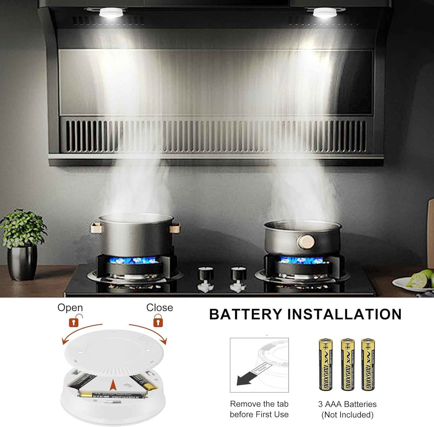 BIGMONAT LED Puck Light – Thoughtful Housewarming Gift for New Homeowners, 3-Pack Warm Touch Activated Set