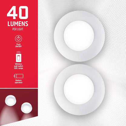 Energizer Battery Puck Lights – Fire-Safe Closet and Stair Lighting with Auto Shutoff
