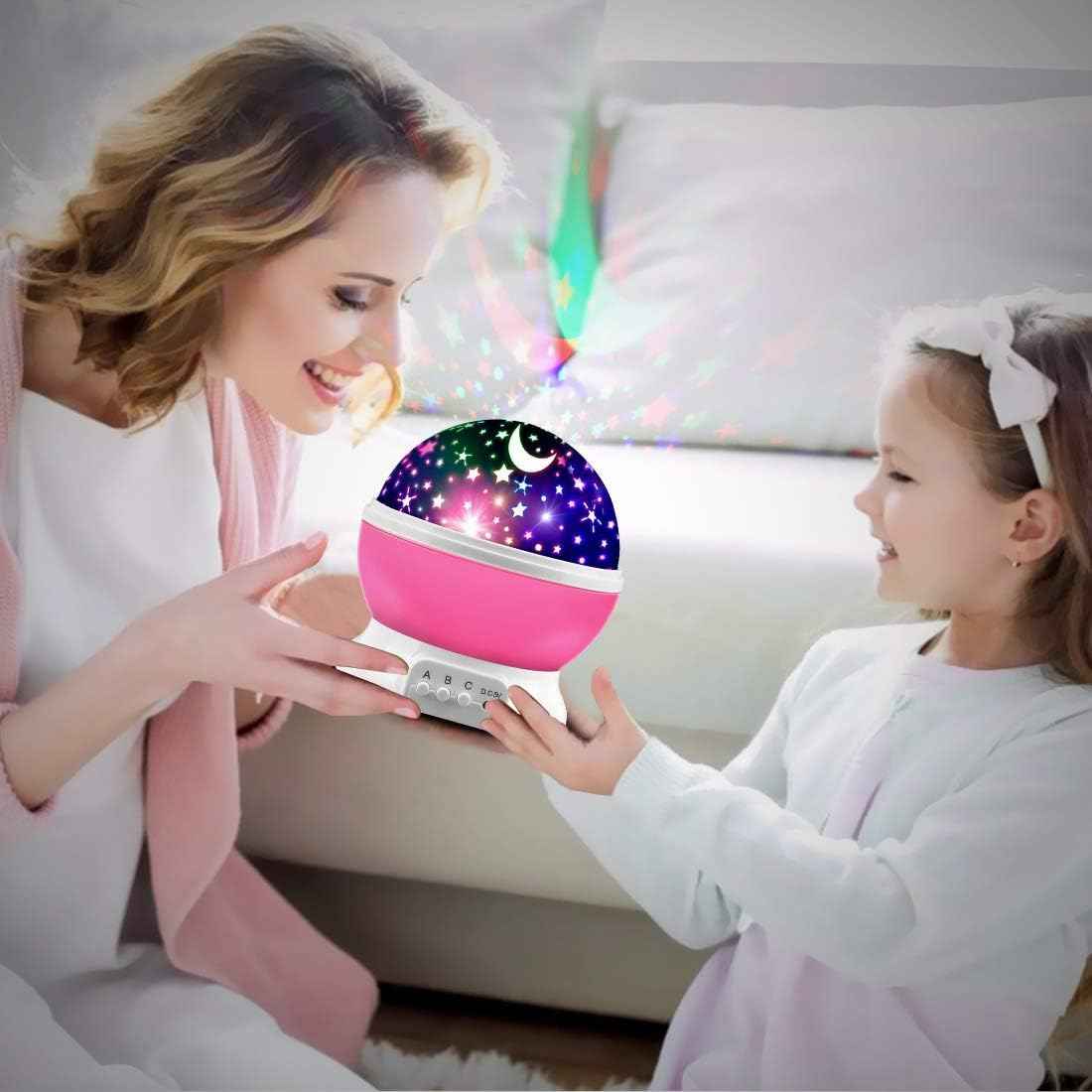 GOLUM Star Projector – Safe LED Night Light for Toddler Bedroom, Cool-to-Touch Star and Moon Ceiling Projection