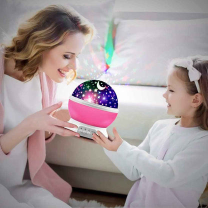 GOLUM Star Projector – Safe LED Night Light for Toddler Bedroom, Cool-to-Touch Star and Moon Ceiling Projection