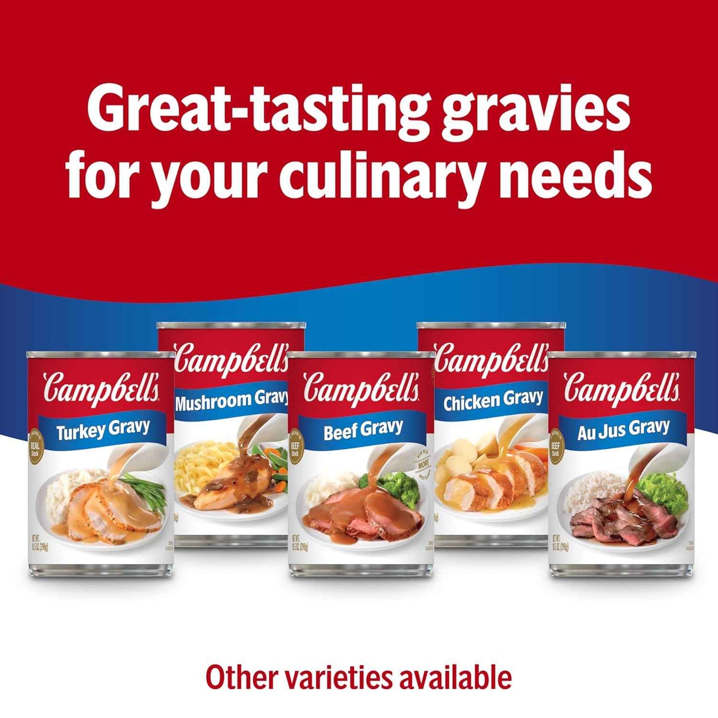 Campbell's Country Style Sausage Gravy, 13.8 oz Can – Hearty Pantry Essential for Cozy Home Cooking and Casseroles
