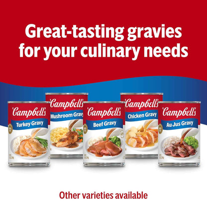 Campbell's Country Style Sausage Gravy, 13.8 oz Can – Hearty Pantry Essential for Cozy Home Cooking and Casseroles
