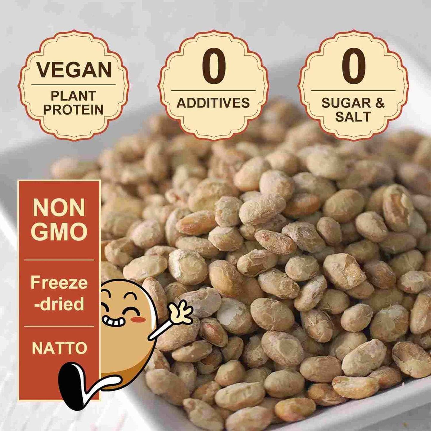 JAYUSS Freeze-Dried Natto – Single-Ingredient Plant Protein for Clutter-Free, Intentional Pantries