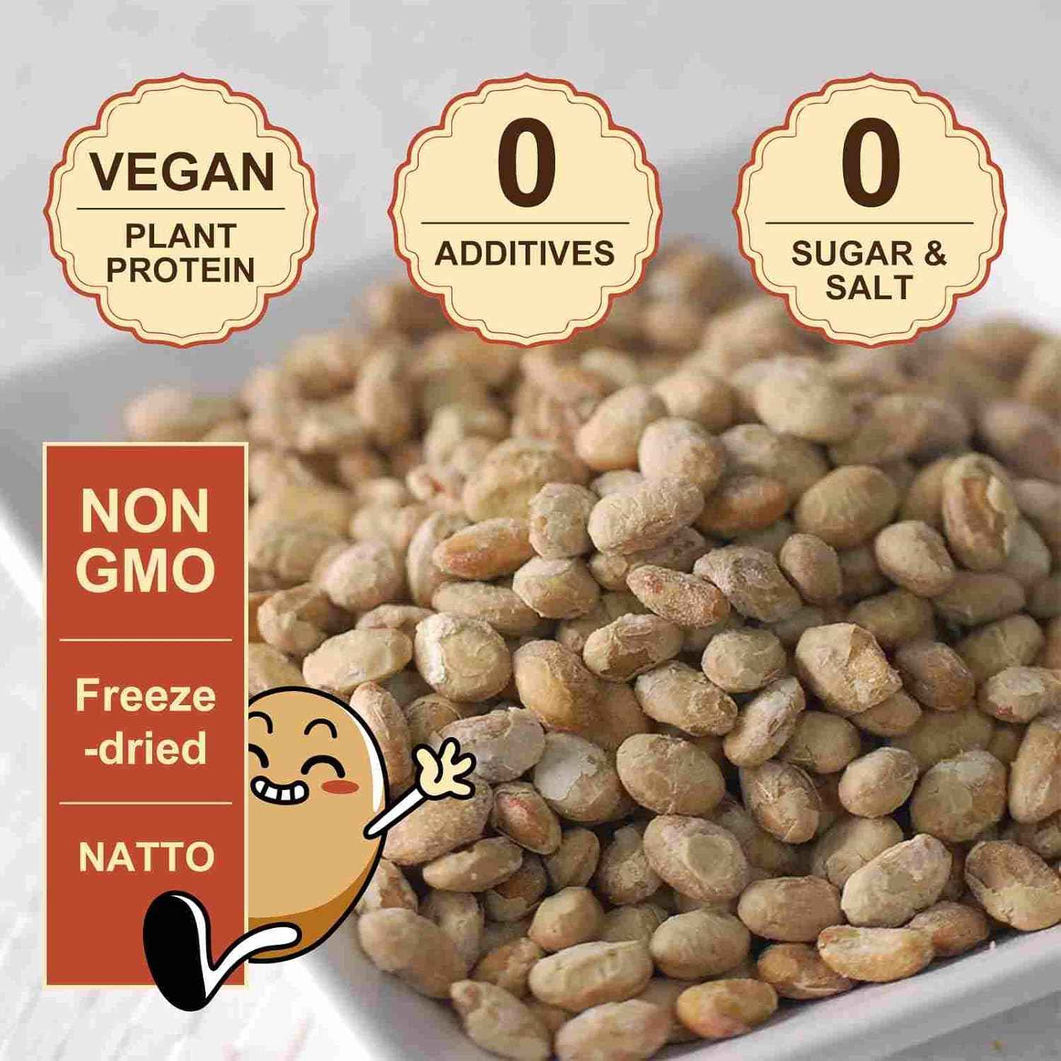 JAYUSS Freeze-Dried Natto – Single-Ingredient Plant Protein for Clutter-Free, Intentional Pantries