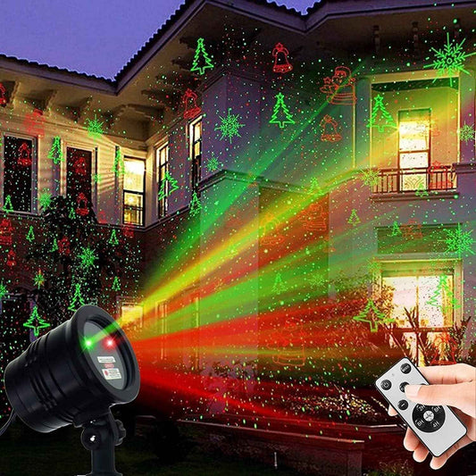 [Brand] Flameless Laser Projector – Smoke-Free Holiday Light with Auto Timer & Cool-Run Housing